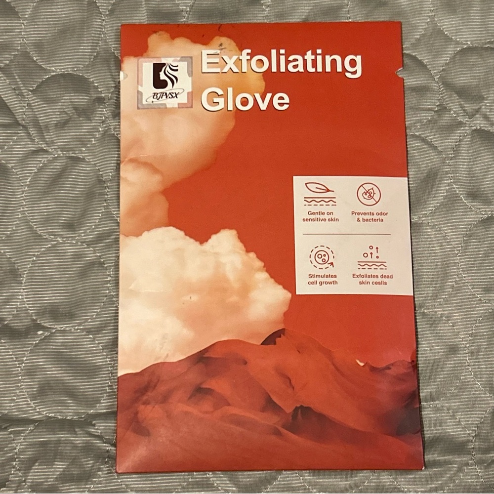 Black Exfoliating Glove 2 pcs Sealed